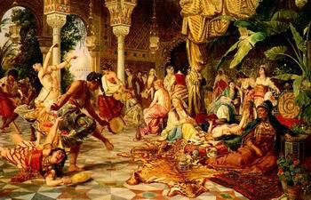 unknow artist Arab or Arabic people and life. Orientalism oil paintings  509 oil painting image
